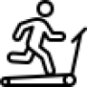 Fully equipped gym icon