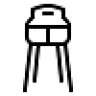 High chair icon