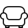 Seating space (bedroom of the apartment) icon