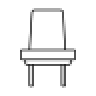 Table and two chairs icon