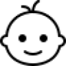 Free cot / crib icon