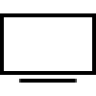 Flat screen smart TVs with Netflix & speakers icon